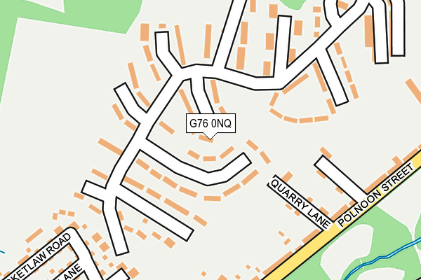 G76 0NQ map - OS OpenMap – Local (Ordnance Survey)