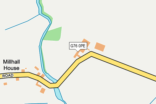 G76 0PE map - OS OpenMap – Local (Ordnance Survey)