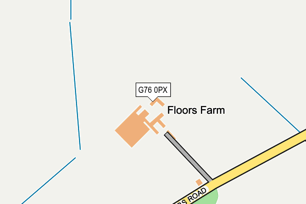G76 0PX map - OS OpenMap – Local (Ordnance Survey)