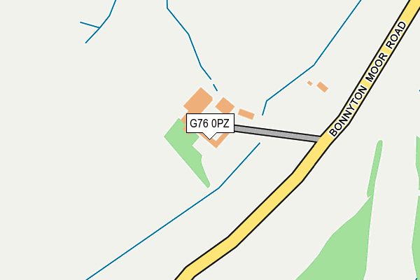 G76 0PZ map - OS OpenMap – Local (Ordnance Survey)