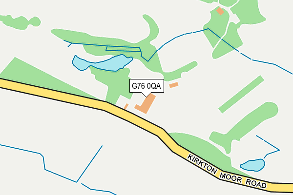 G76 0QA map - OS OpenMap – Local (Ordnance Survey)
