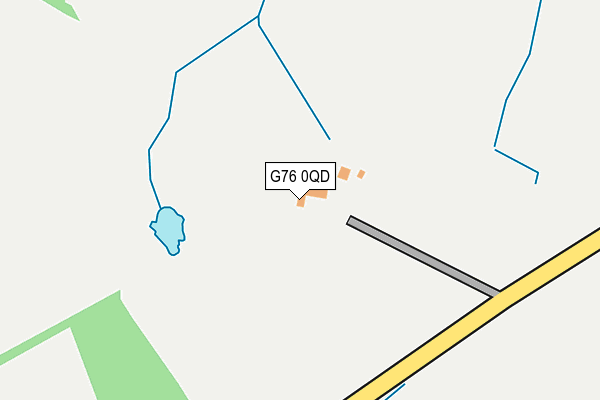 G76 0QD map - OS OpenMap – Local (Ordnance Survey)