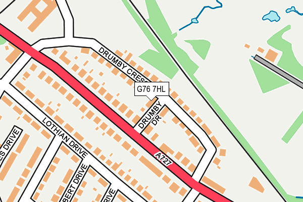 G76 7HL map - OS OpenMap – Local (Ordnance Survey)