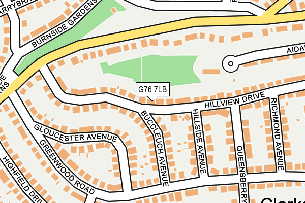 G76 7LB map - OS OpenMap – Local (Ordnance Survey)