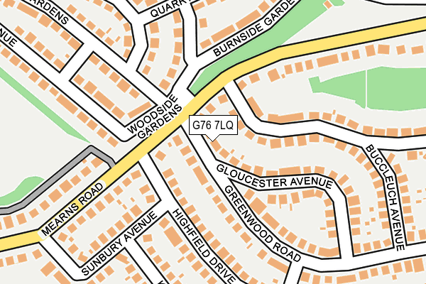 G76 7LQ map - OS OpenMap – Local (Ordnance Survey)