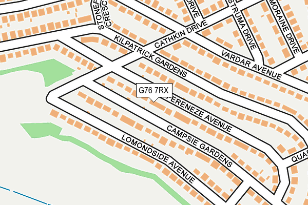 G76 7RX map - OS OpenMap – Local (Ordnance Survey)