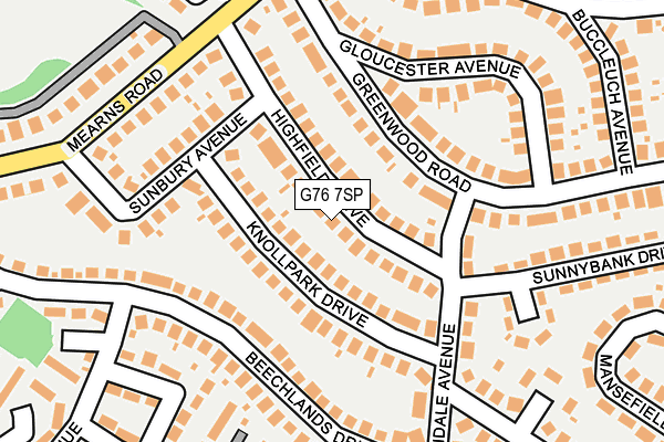 G76 7SP map - OS OpenMap – Local (Ordnance Survey)