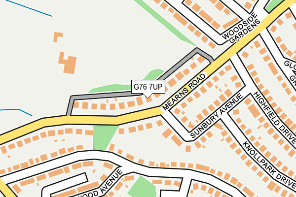 G76 7UP map - OS OpenMap – Local (Ordnance Survey)