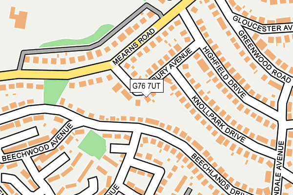 G76 7UT map - OS OpenMap – Local (Ordnance Survey)