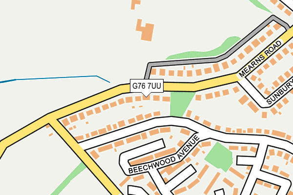 G76 7UU map - OS OpenMap – Local (Ordnance Survey)