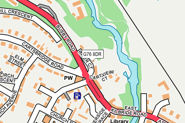 G76 8DR map - OS OpenMap – Local (Ordnance Survey)