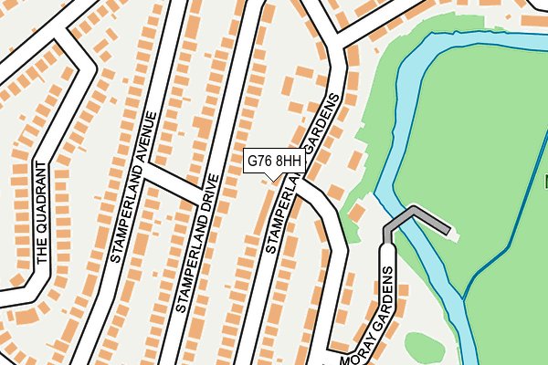 G76 8HH map - OS OpenMap – Local (Ordnance Survey)