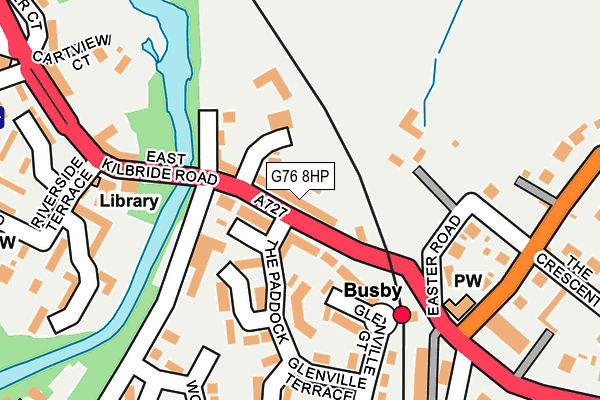 G76 8HP map - OS OpenMap – Local (Ordnance Survey)