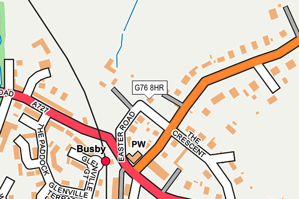 G76 8HR map - OS OpenMap – Local (Ordnance Survey)