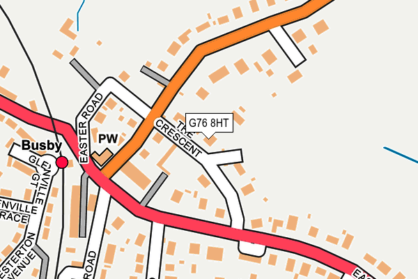 G76 8HT map - OS OpenMap – Local (Ordnance Survey)