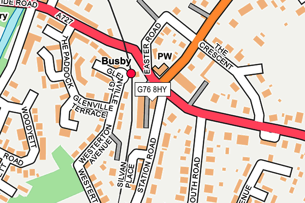 G76 8HY map - OS OpenMap – Local (Ordnance Survey)