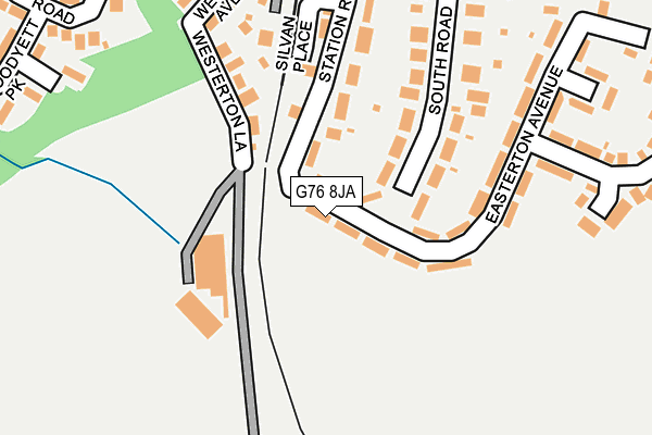 G76 8JA map - OS OpenMap – Local (Ordnance Survey)