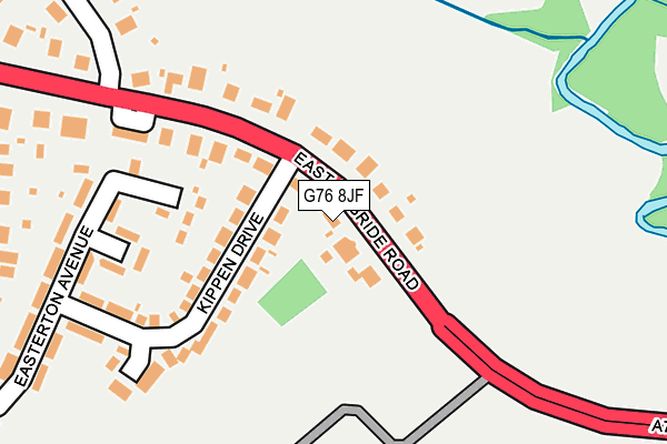 G76 8JF map - OS OpenMap – Local (Ordnance Survey)