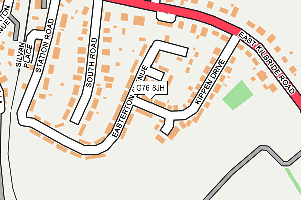 G76 8JH map - OS OpenMap – Local (Ordnance Survey)