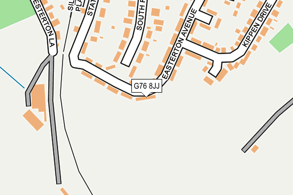 G76 8JJ map - OS OpenMap – Local (Ordnance Survey)