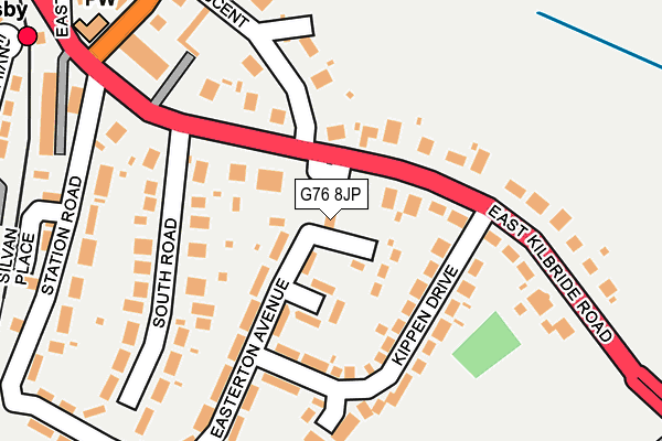 G76 8JP map - OS OpenMap – Local (Ordnance Survey)