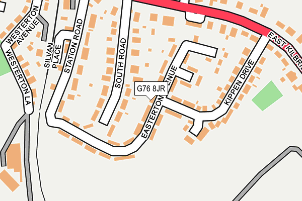 G76 8JR map - OS OpenMap – Local (Ordnance Survey)
