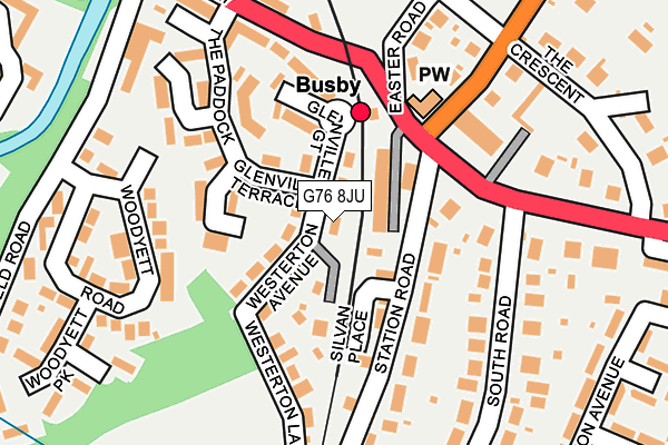 G76 8JU map - OS OpenMap – Local (Ordnance Survey)