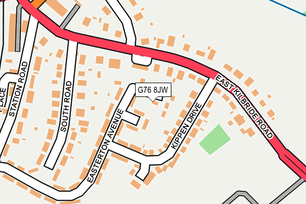 G76 8JW map - OS OpenMap – Local (Ordnance Survey)