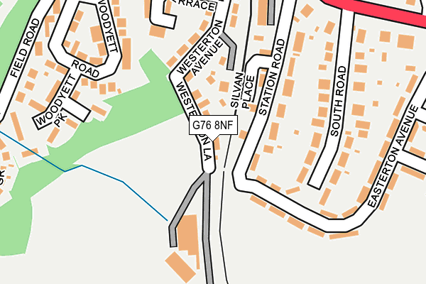 G76 8NF map - OS OpenMap – Local (Ordnance Survey)