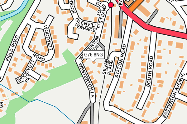 G76 8NG map - OS OpenMap – Local (Ordnance Survey)