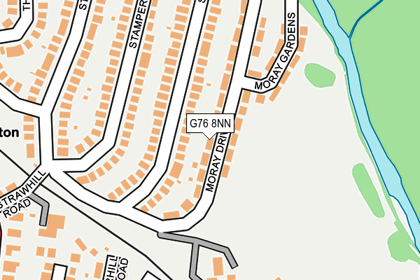 G76 8NN map - OS OpenMap – Local (Ordnance Survey)