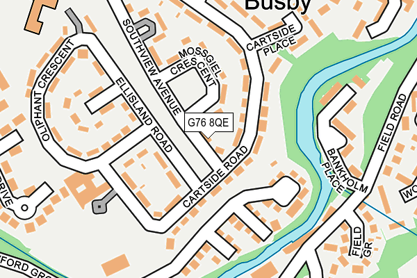 G76 8QE map - OS OpenMap – Local (Ordnance Survey)