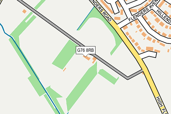 G76 8RB map - OS OpenMap – Local (Ordnance Survey)
