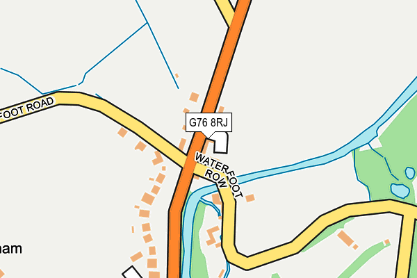 G76 8RJ map - OS OpenMap – Local (Ordnance Survey)