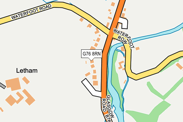 G76 8RN map - OS OpenMap – Local (Ordnance Survey)