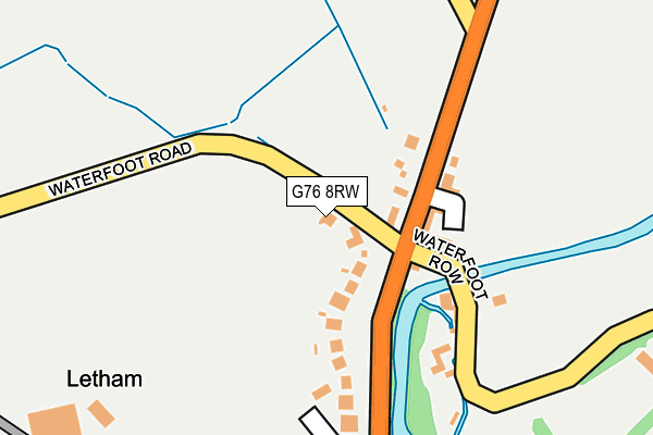 G76 8RW map - OS OpenMap – Local (Ordnance Survey)