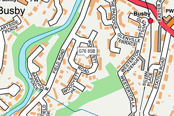 G76 8SB map - OS OpenMap – Local (Ordnance Survey)