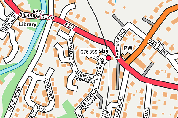 G76 8SS map - OS OpenMap – Local (Ordnance Survey)