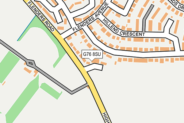 G76 8SU map - OS OpenMap – Local (Ordnance Survey)