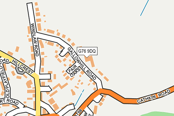 G76 9DQ map - OS OpenMap – Local (Ordnance Survey)