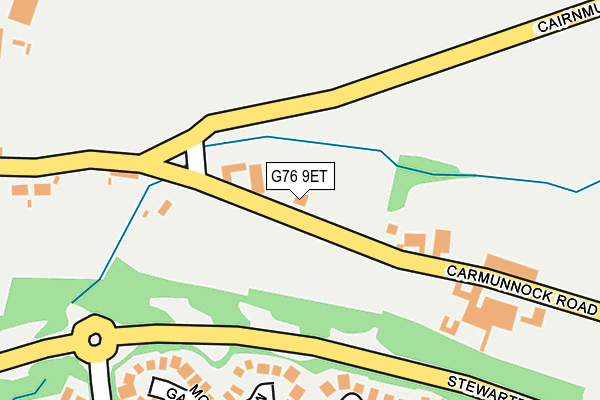 G76 9ET map - OS OpenMap – Local (Ordnance Survey)