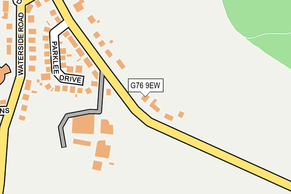 G76 9EW map - OS OpenMap – Local (Ordnance Survey)