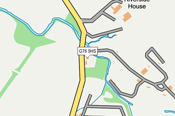 G76 9HS map - OS OpenMap – Local (Ordnance Survey)