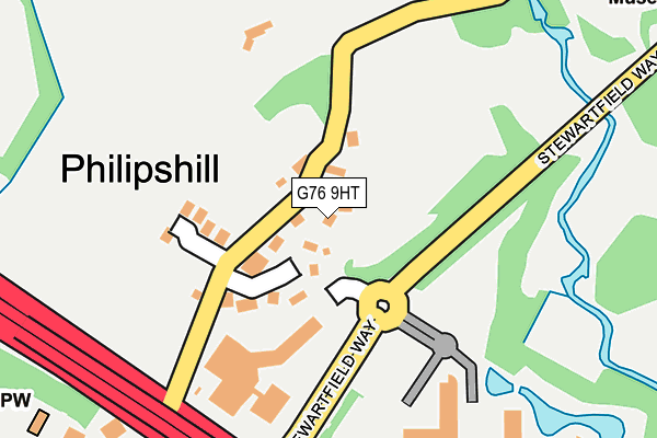 G76 9HT map - OS OpenMap – Local (Ordnance Survey)