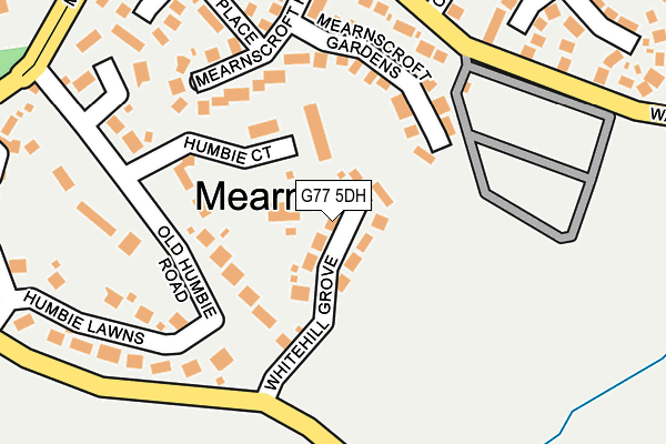 G77 5DH map - OS OpenMap – Local (Ordnance Survey)