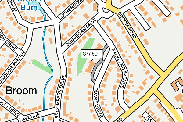 G77 5DT map - OS OpenMap – Local (Ordnance Survey)