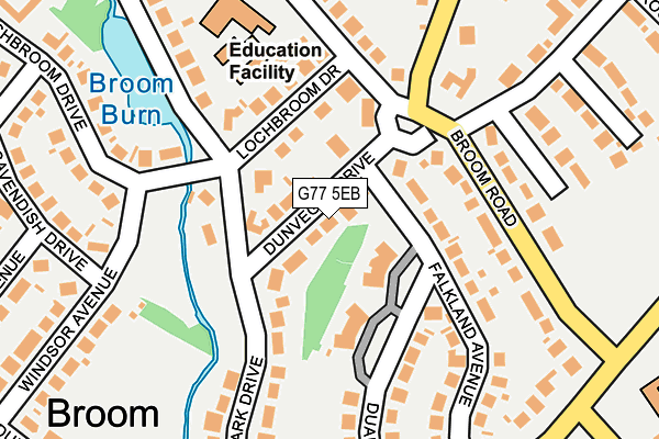 G77 5EB map - OS OpenMap – Local (Ordnance Survey)