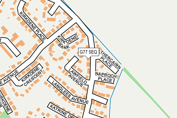 G77 5EQ map - OS OpenMap – Local (Ordnance Survey)