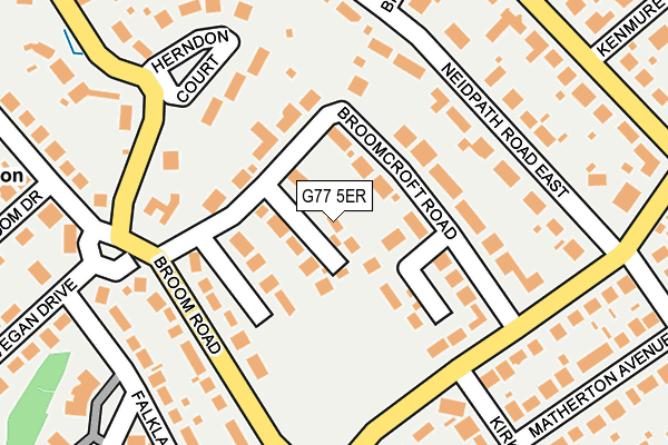 G77 5ER map - OS OpenMap – Local (Ordnance Survey)