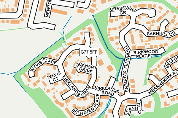 G77 5FF map - OS OpenMap – Local (Ordnance Survey)